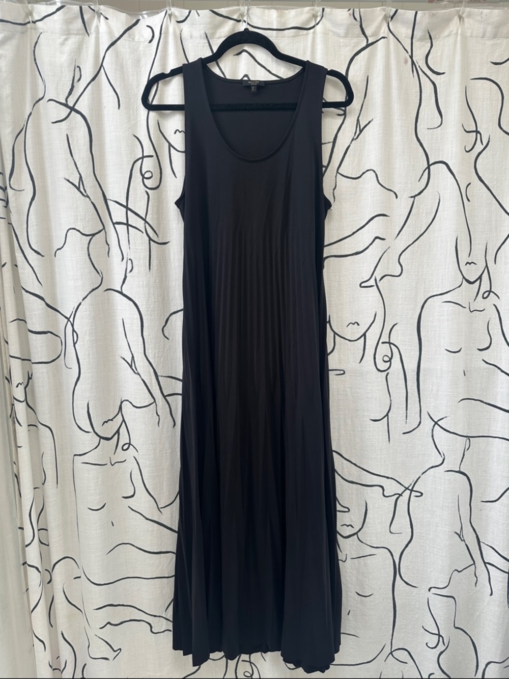 Massino Dutti Black Sleeveless Maxi Dress